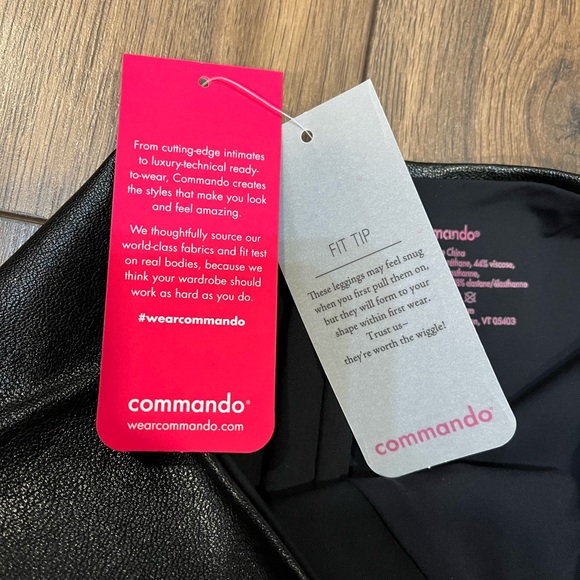 NWT Commando Black Faux Leather Leggings - Picture 12 of 14